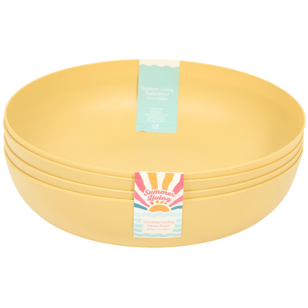 Pack of 4 Summer Pasta Bowls Image 4