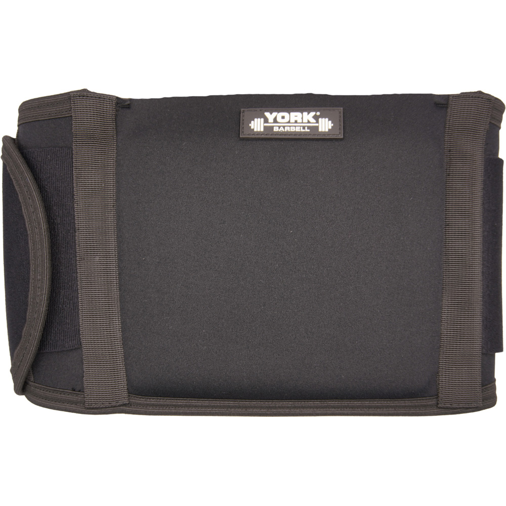 York Black Barbell Adjustable Lumbar Support with Pad Image 2