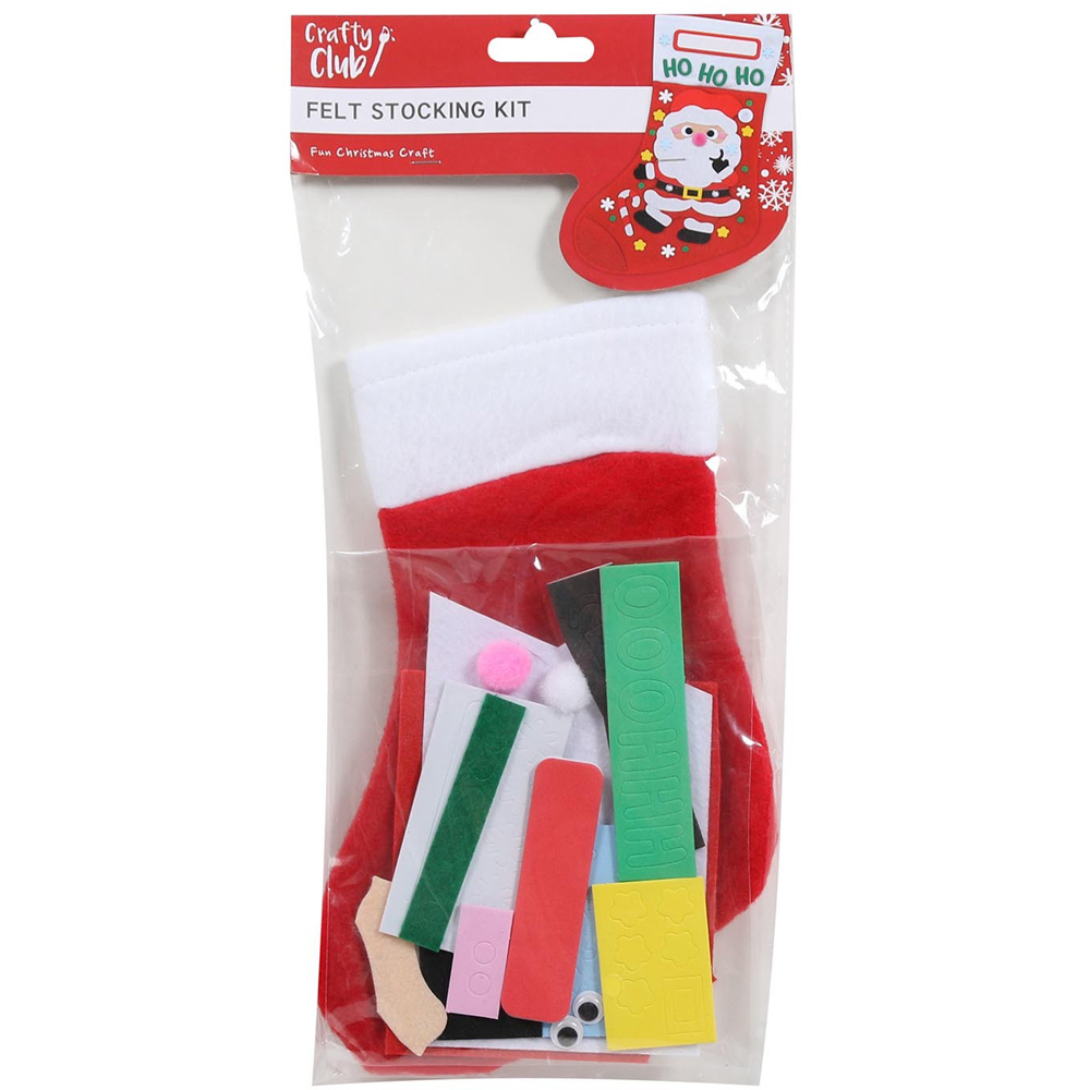 Santa Felt Stocking Kit Image
