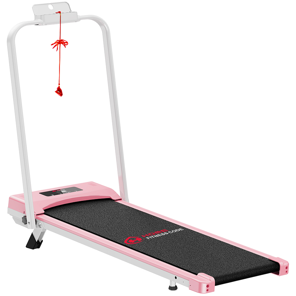 Rattrix Pink Manual Incline Foldable Treadmill Image 1