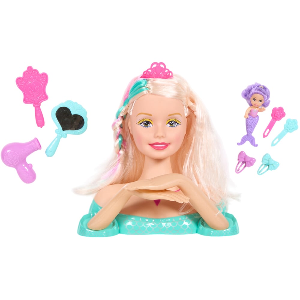 Mermaid Styling Head ToyMulticolour Image 6
