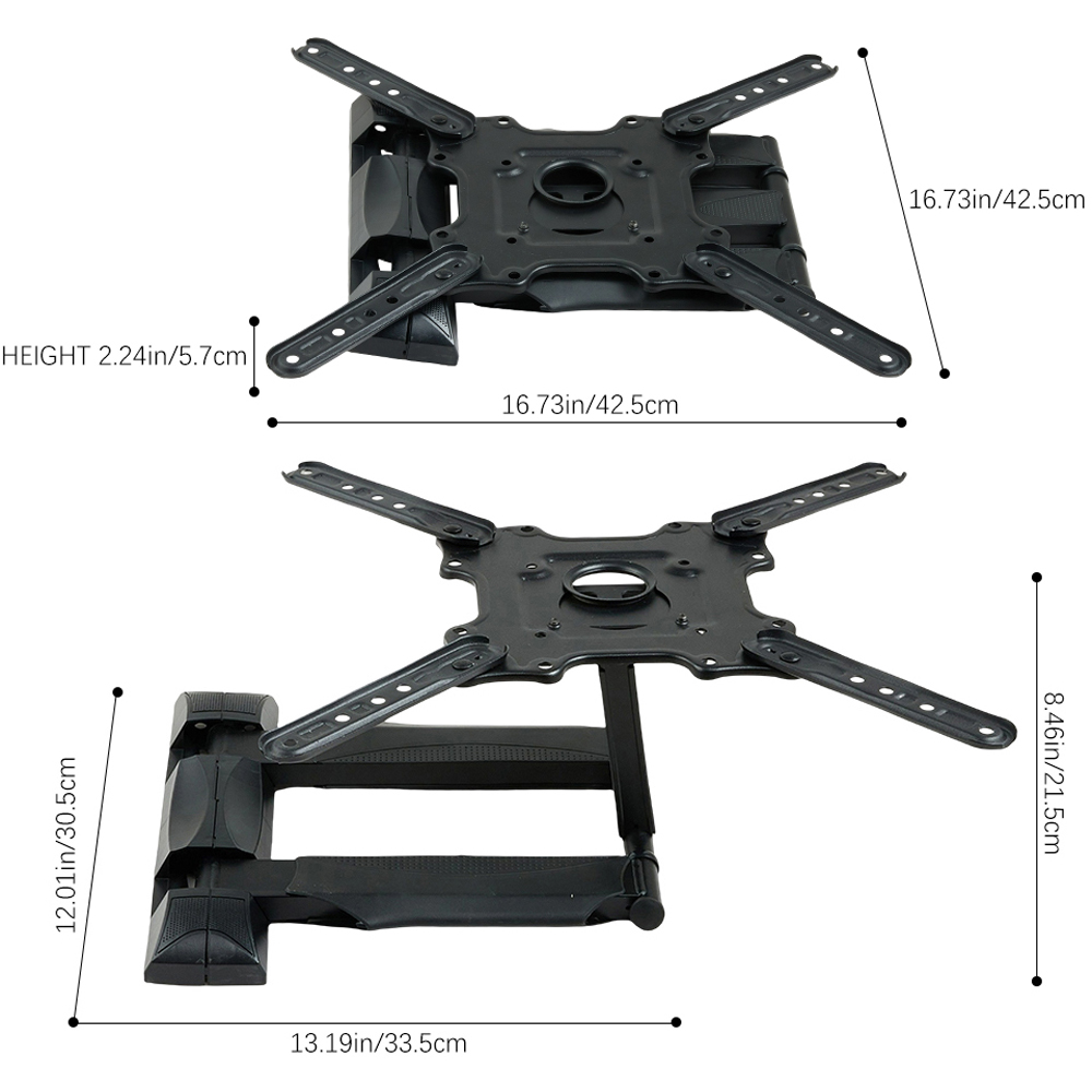 Living and Home 32-52 inch Black Metal TV Wall Bracket Image 8