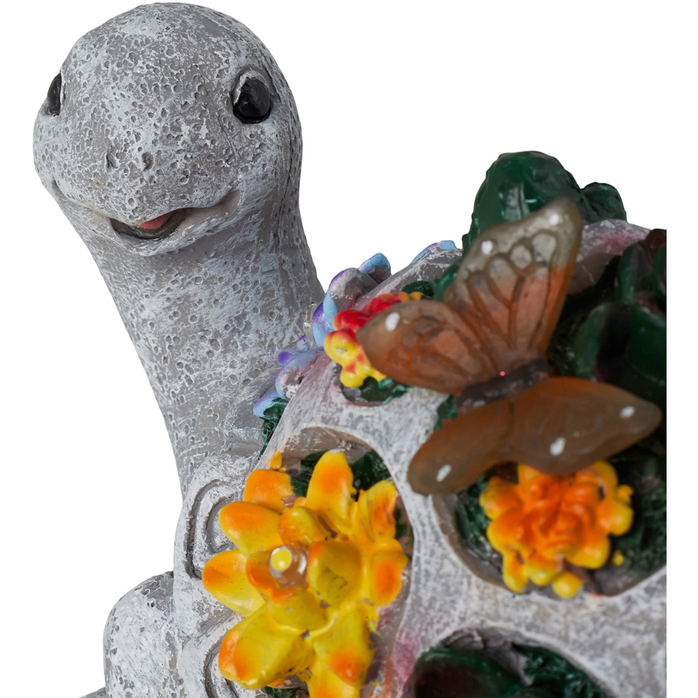 Living and Home Solar-Powered Turtle Garden Ornament Image 6