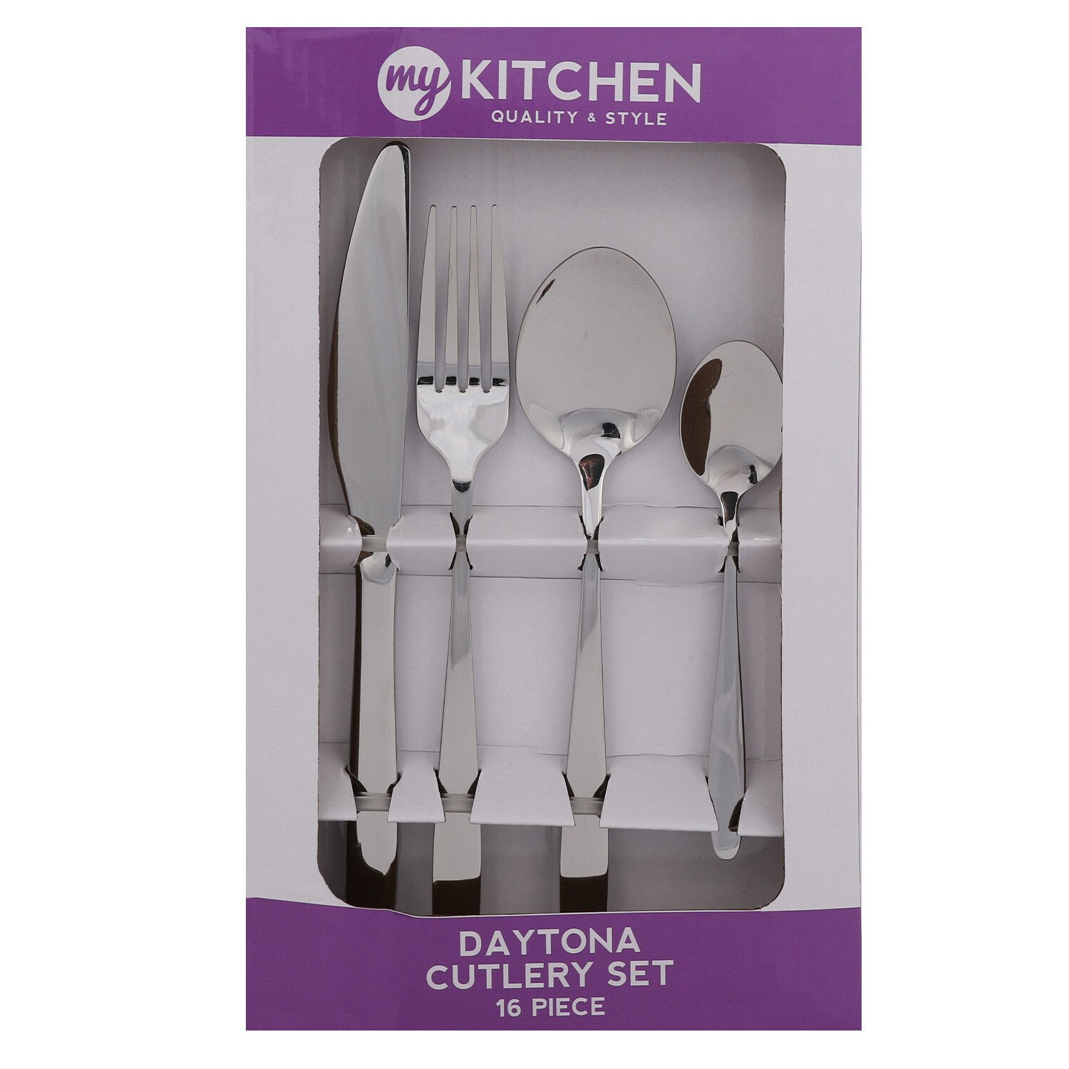 16-Piece Daytona Cutlery Set - Silver Image