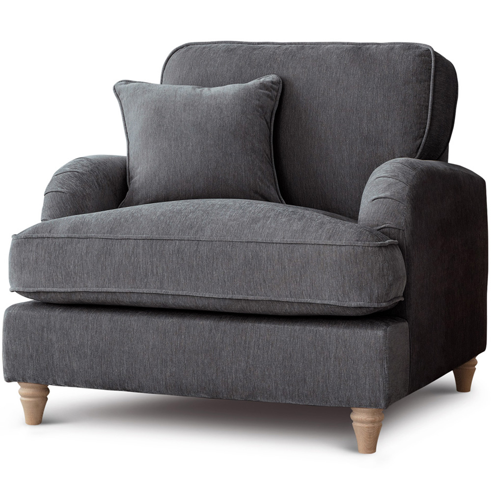 The Vienna Charcoal Armchair Image 2