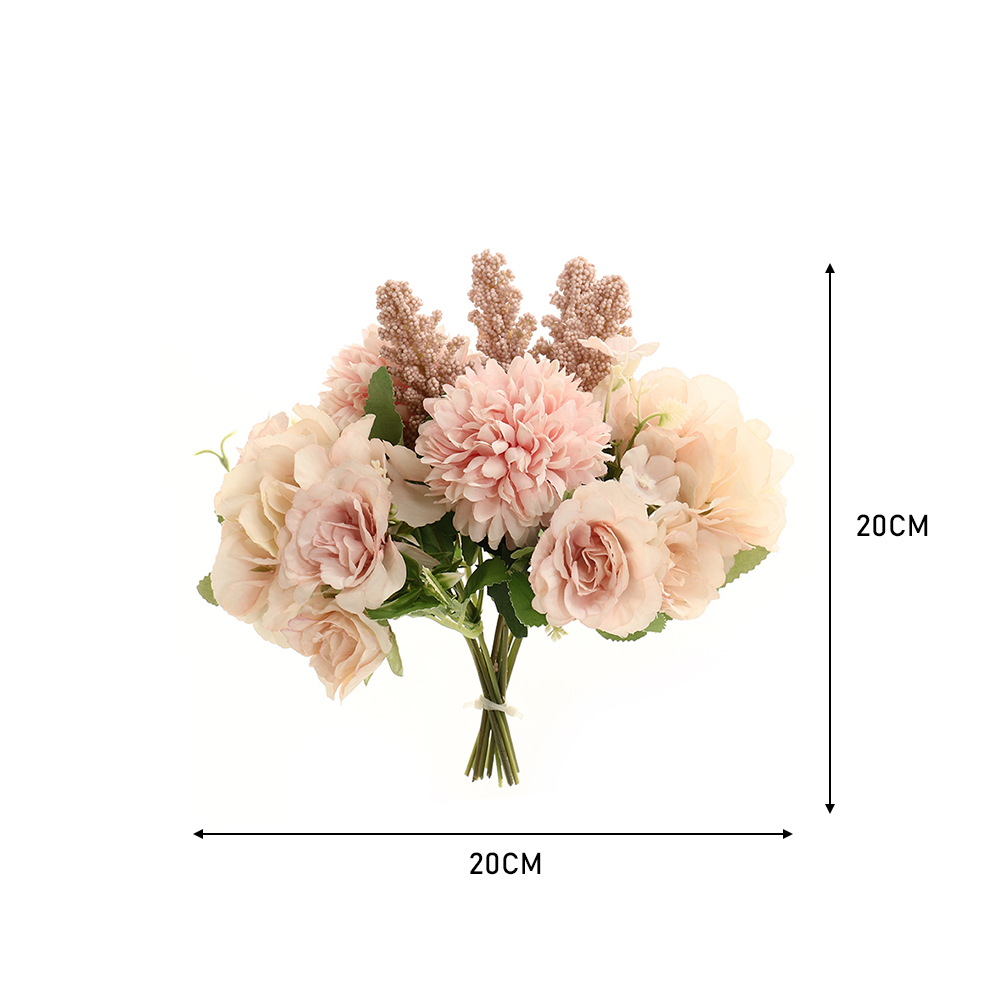Living and Home Pink Artificial Silk Flower for Wedding Image 4