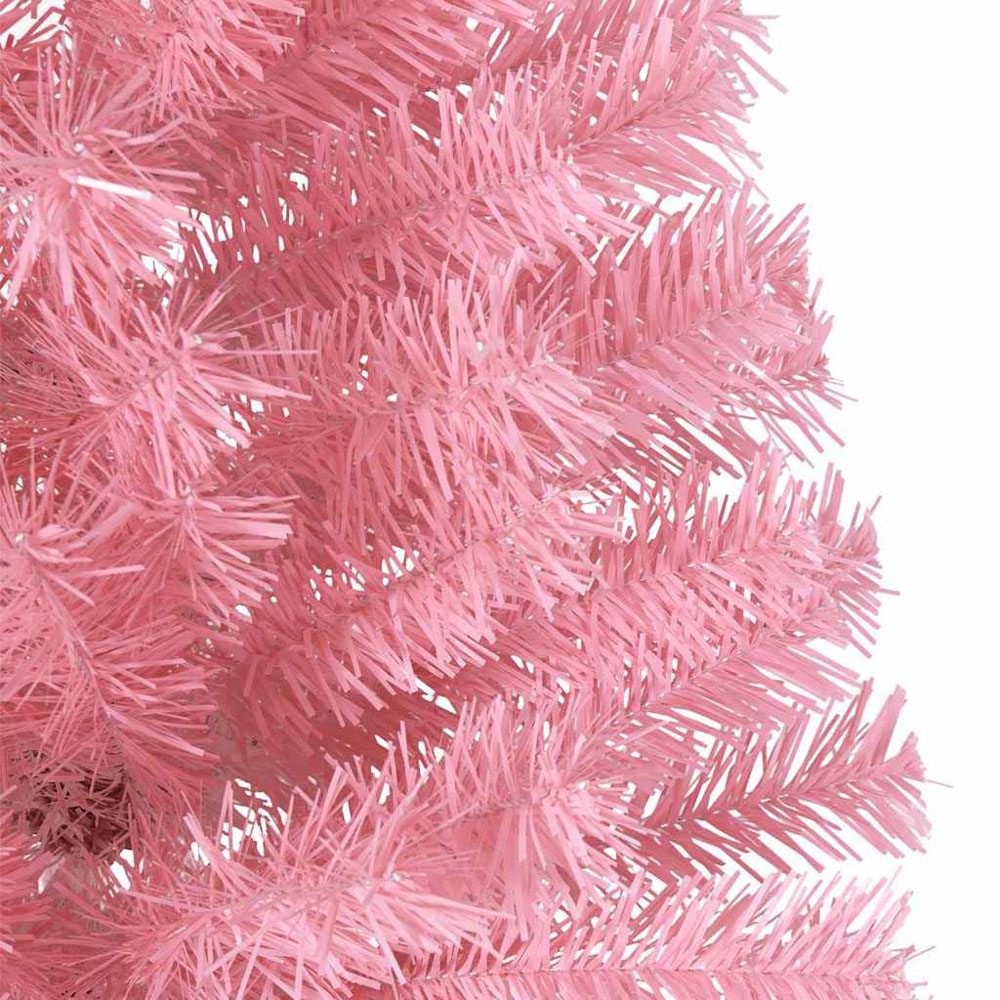 vidaXL Pre-Lit Lilac Bauble Pink Artificial Christmas Tree 6ft Image 4