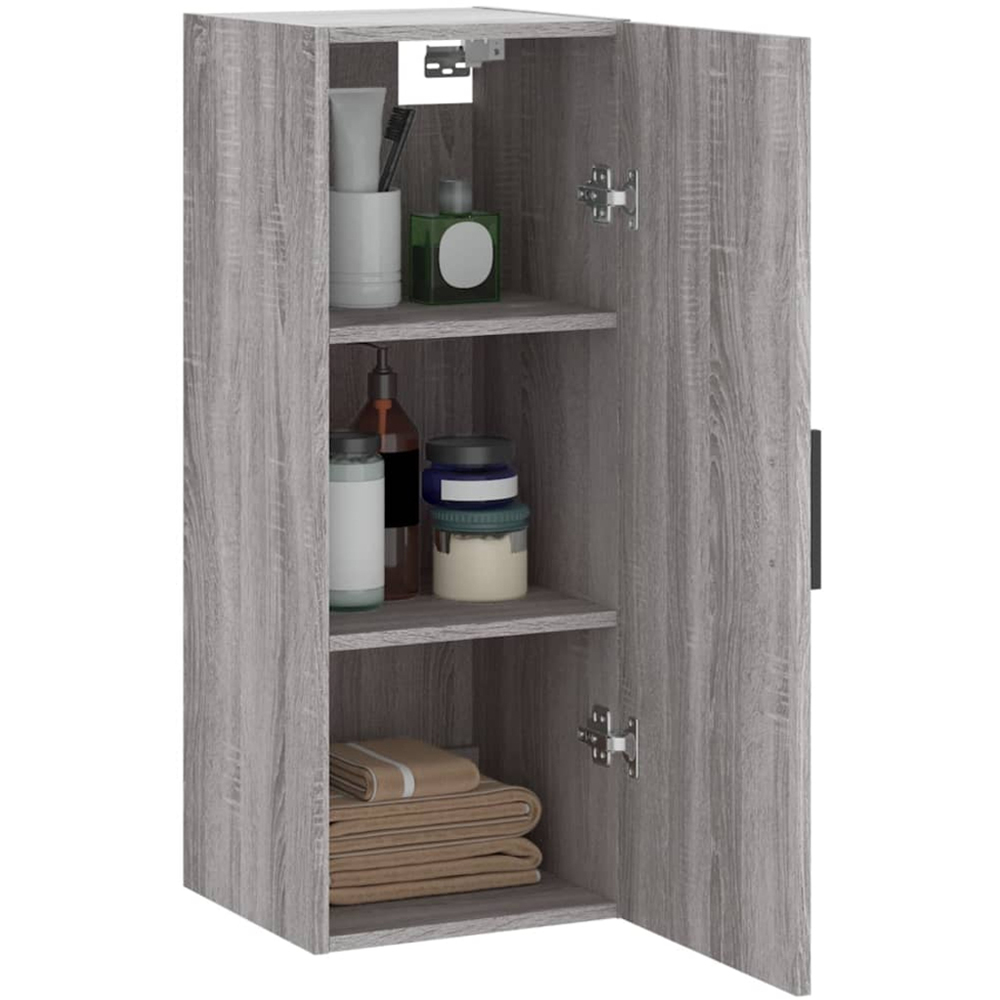 vidaXL Single Door Grey Sonoma Wall Mounted Cabinet Image 5