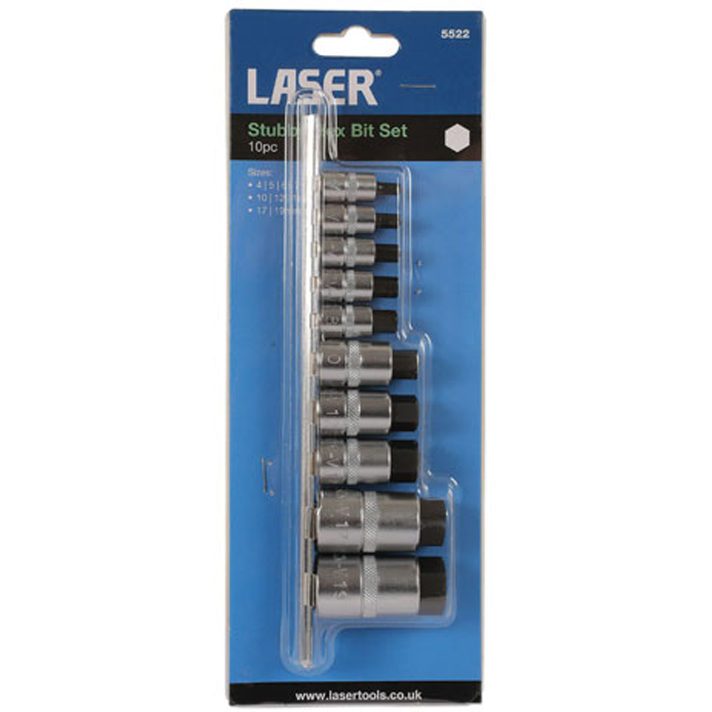 Laser 10 Piece Versatile Metric Hex Socket Bit Set Image 4
