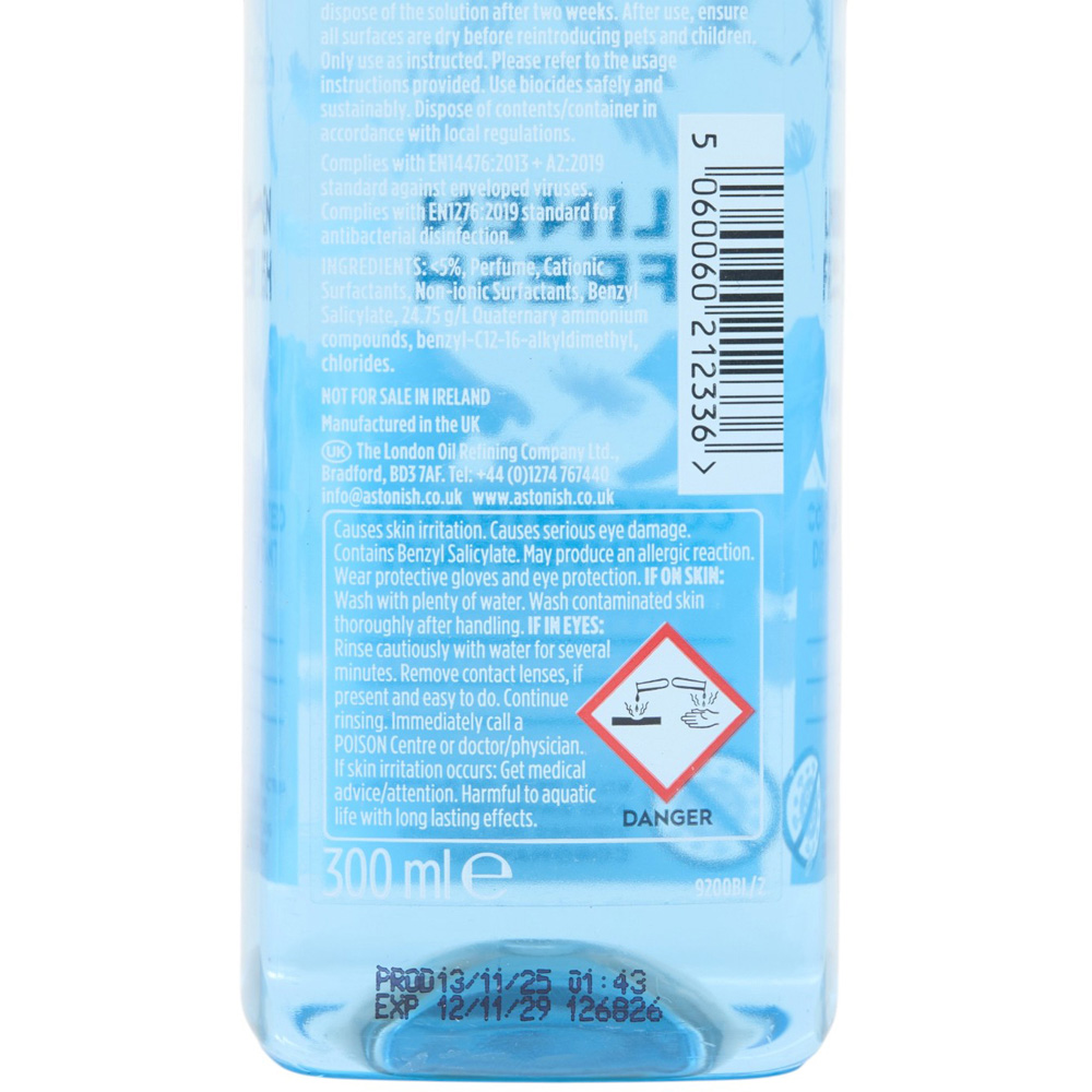 Single Astonish Florals Concentrated Disinfectant 300ml in Assorted styles Image 3