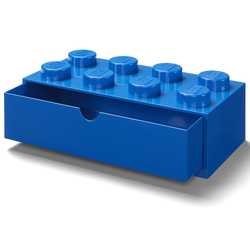 LEGO 3 Piece Blue and Red Desk Drawer Set Image 3