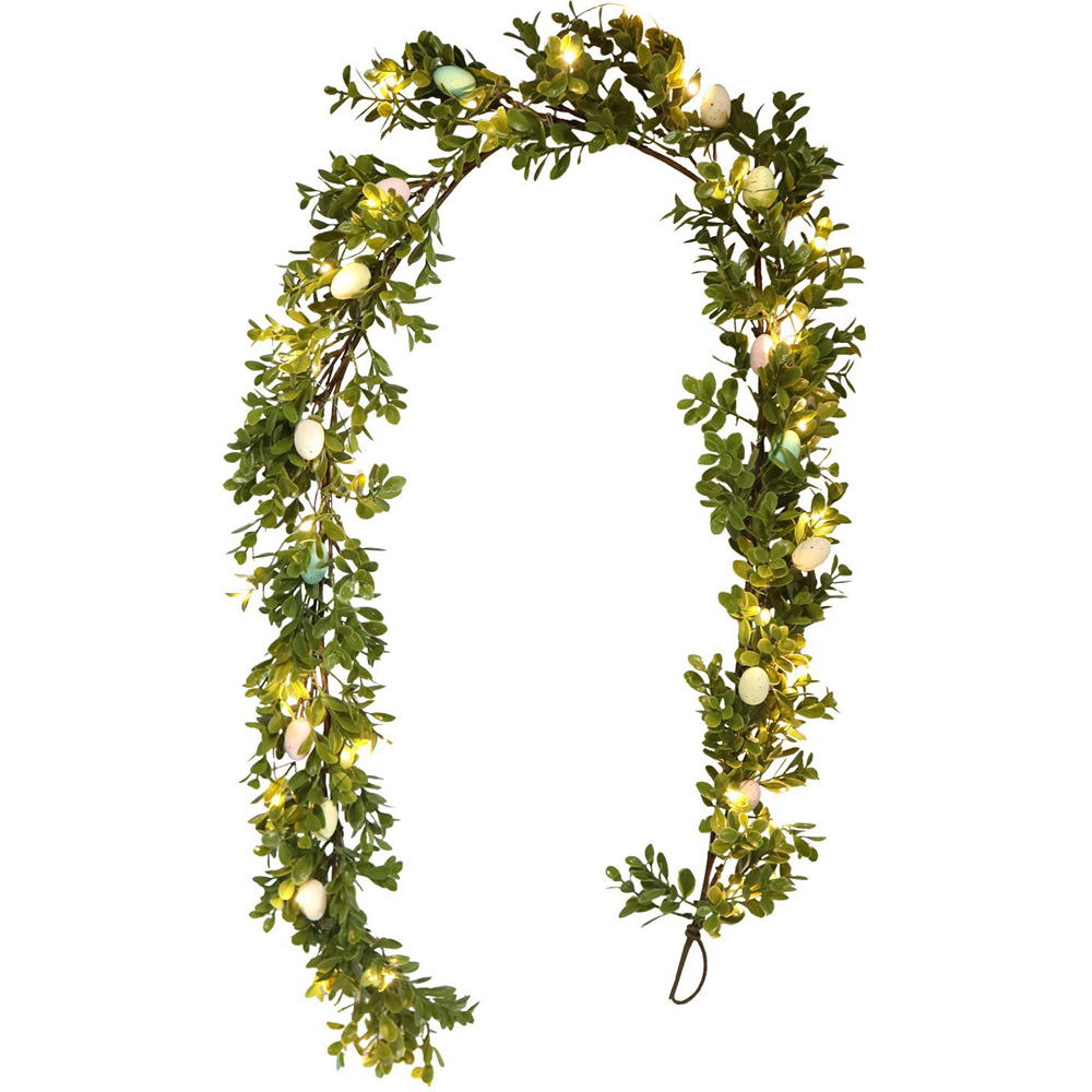 Botanical Easter Egg Garland - Green Image 2