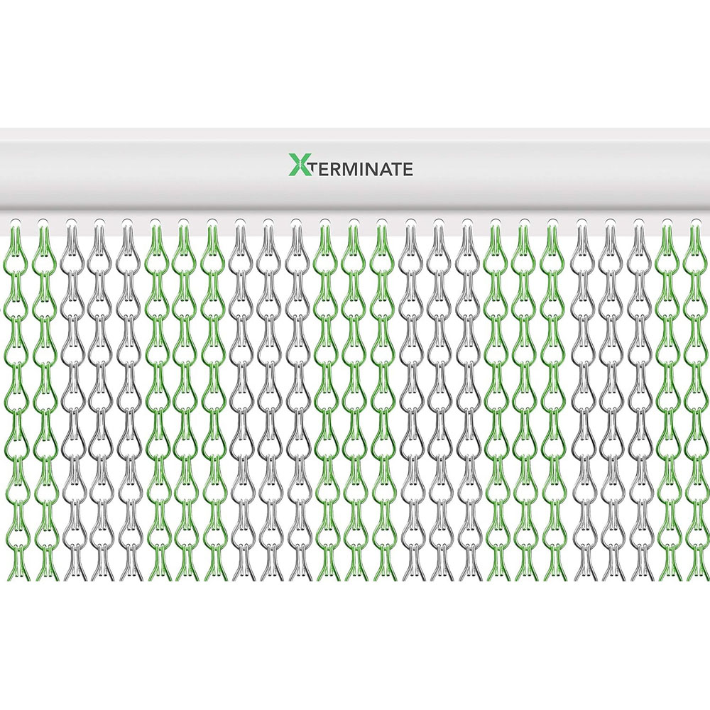 Xterminate Green and Silver Chain Curtain Fly Screen Image 1