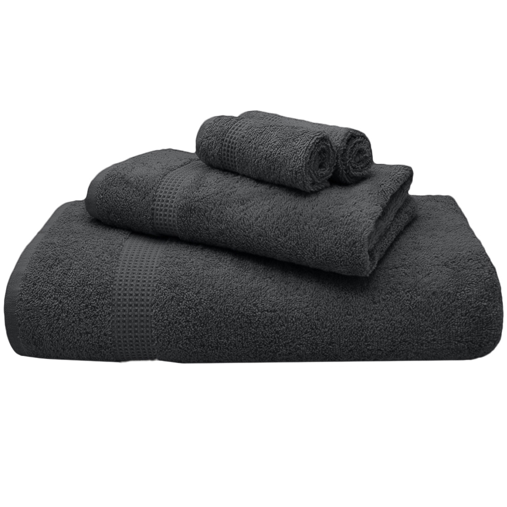 Mayfair Egyptian Cotton Charcoal Hand Towel Set of 2 Image 1