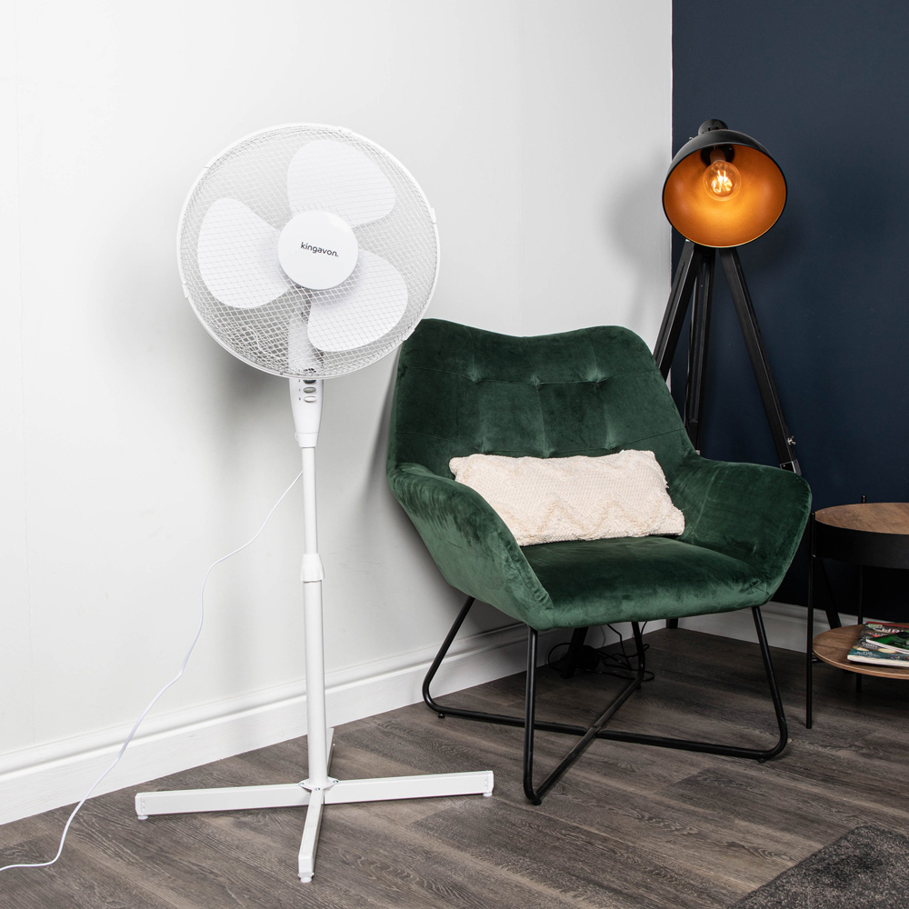 Samuel Alexander White Oscillating Electric Cooling Fan 1.19m Image 2