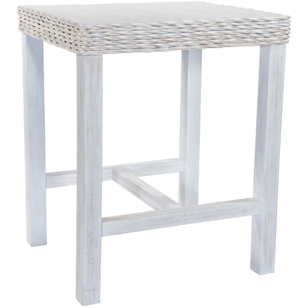 FWStyle Maya White Wash Handmade Bar Table Image 2