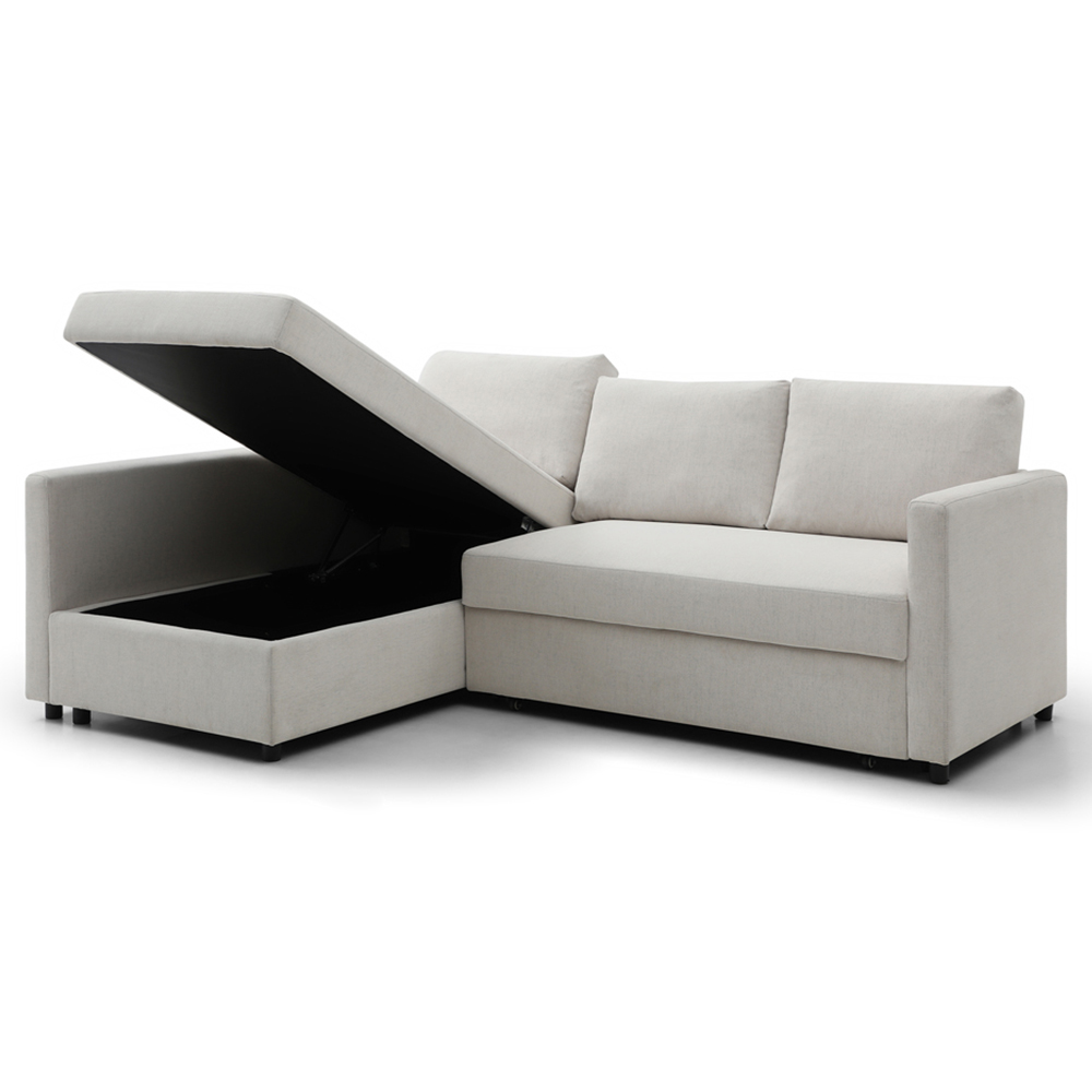 Clare 4 Seater Natural Corner Sofa Bed Image 4