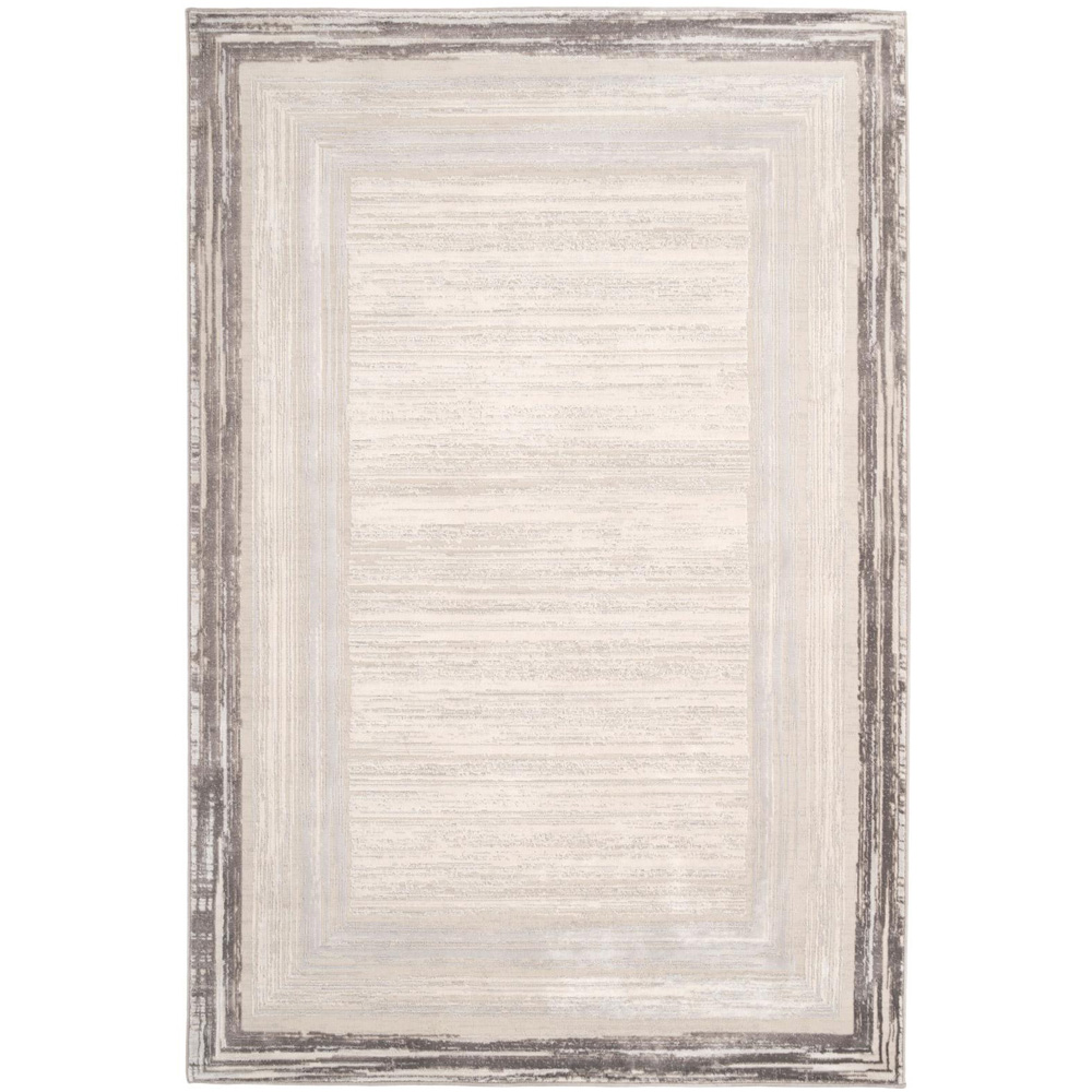 Kukoon Hatton Libby Greige Bordered Rug 80 x 150cm Image 2