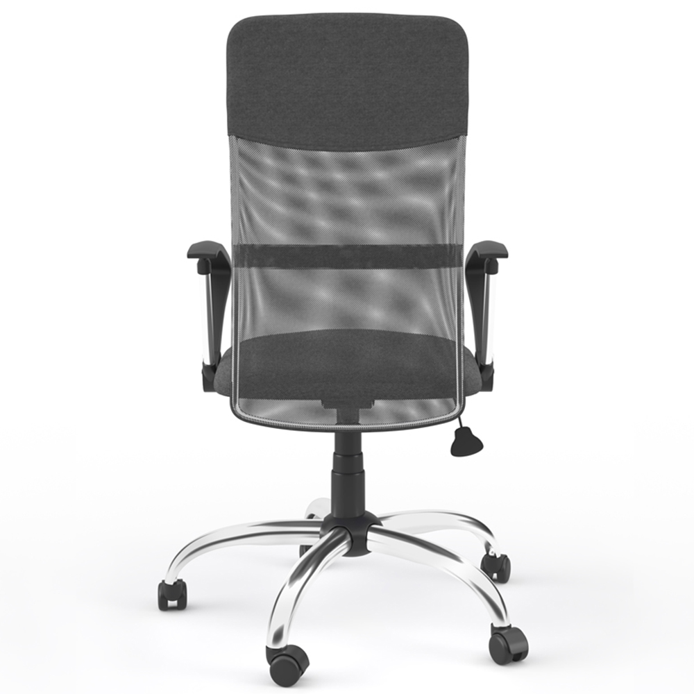 Alphason Orlando Grey Mesh and Faux Leather Chair Image 5