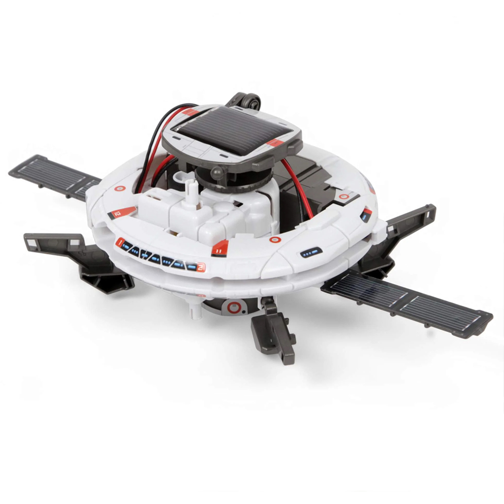 H&O Direct Kids 6-in-1 White DIY Solar Robot Toy STEM Project Set Image 5