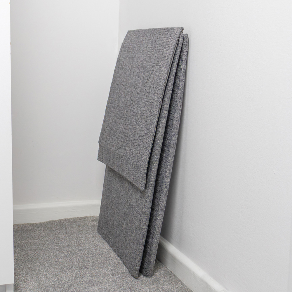 JVL Chroma Grey Foldable Laundry Hamper with Lid Image 8