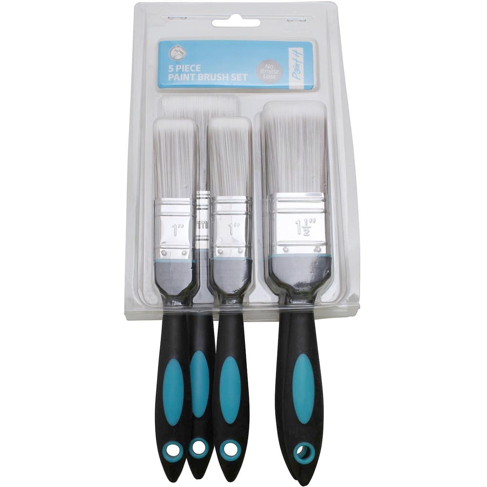 Prepare It 5 Pack No Bristle Loss Paint Brush Set Image