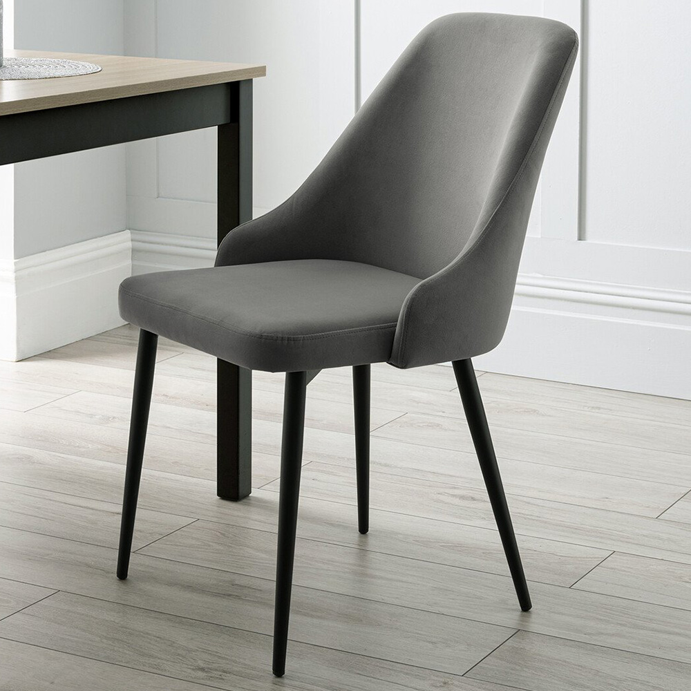 Modbury Dining Chair Pair - Grey Image 1