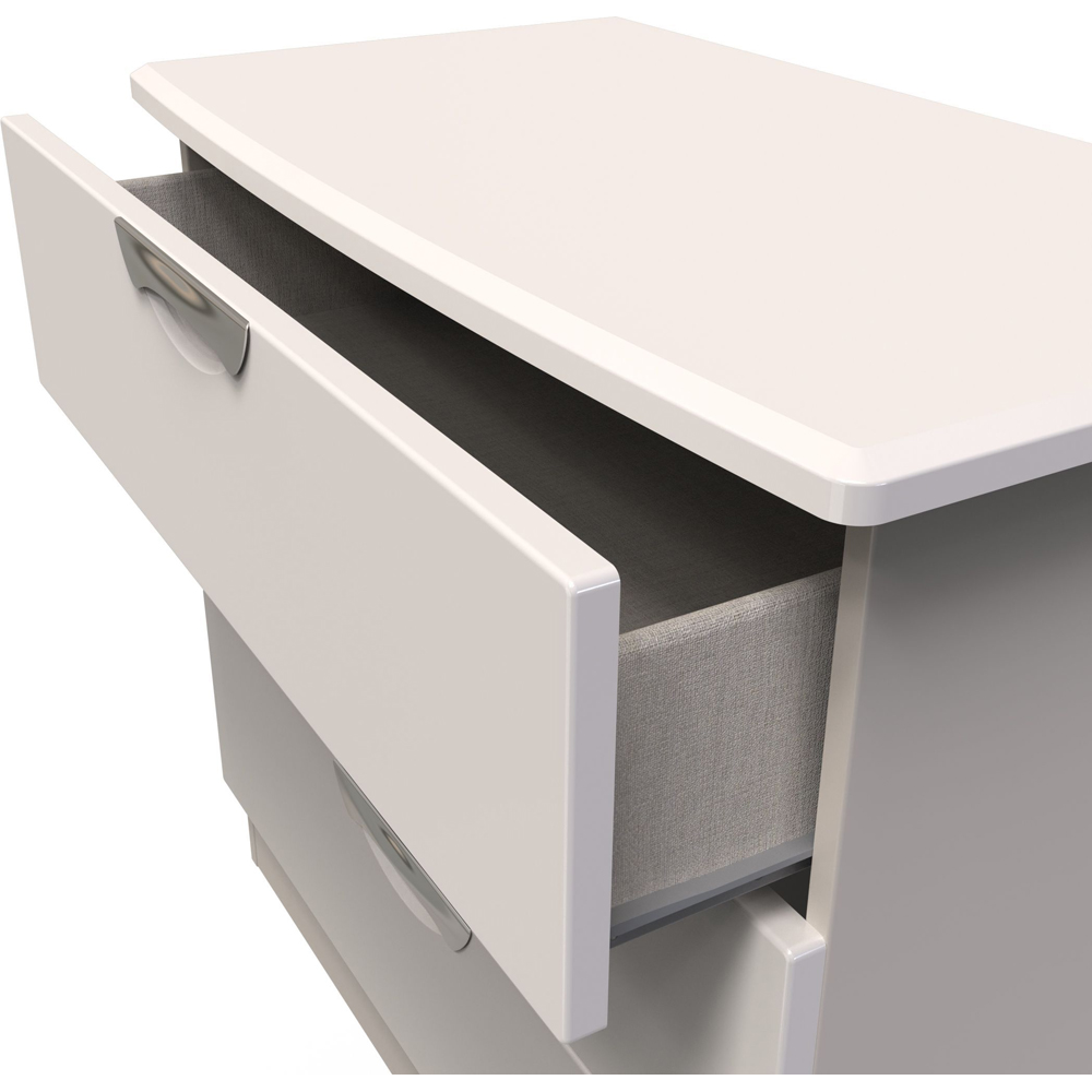 Crowndale Camden 3 Drawer Kashmir Gloss Chest of Drawers Ready Assembled Image 6