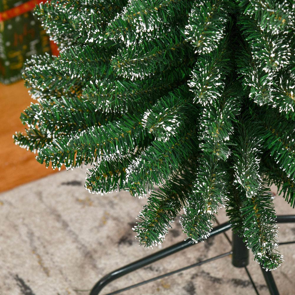 Everglow Snow Dipped Green Artificial Christmas Pencil Tree 7.5ft Image 3