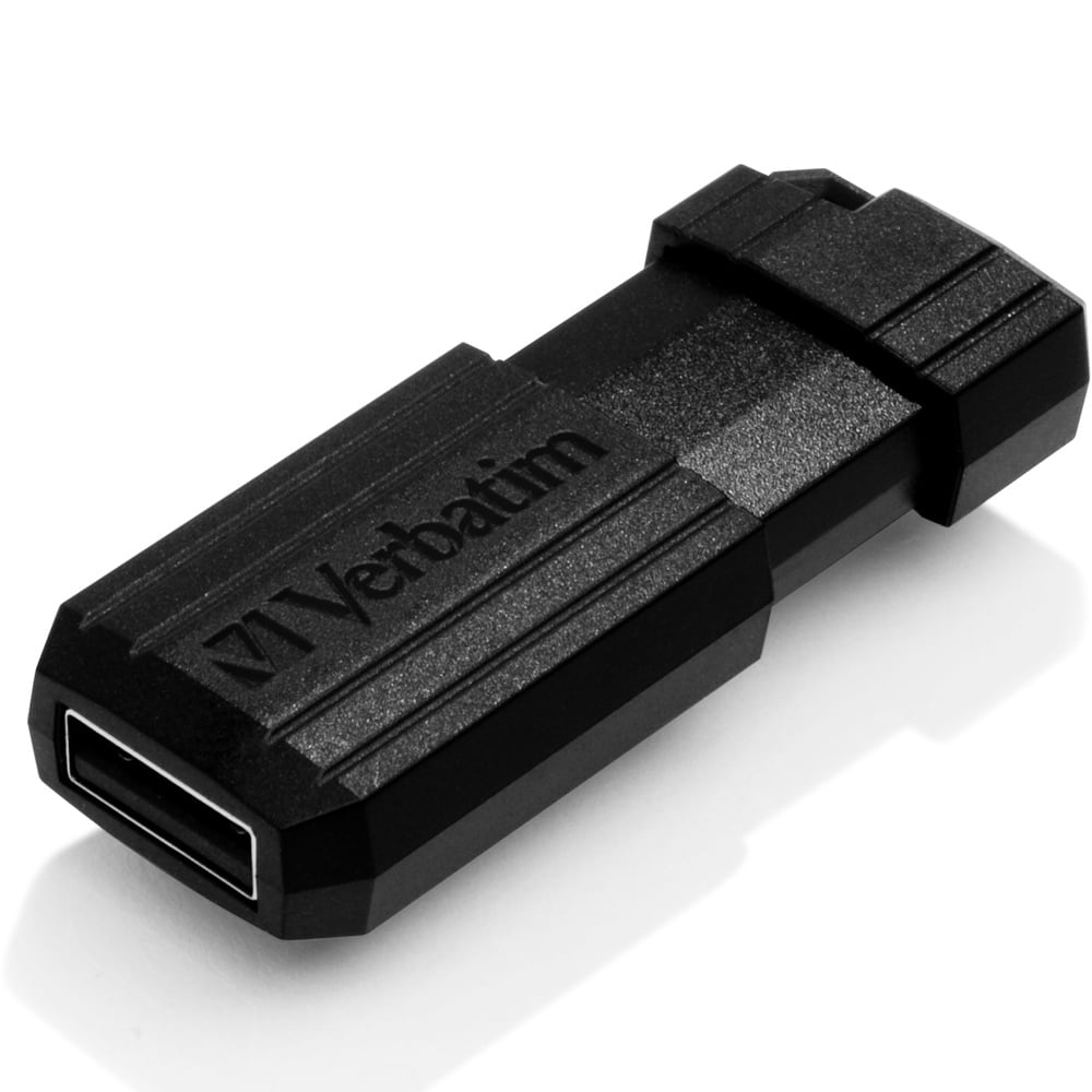 Verbatim 32GB Black USB 2.0 Pinstripe Pendrive Image 2