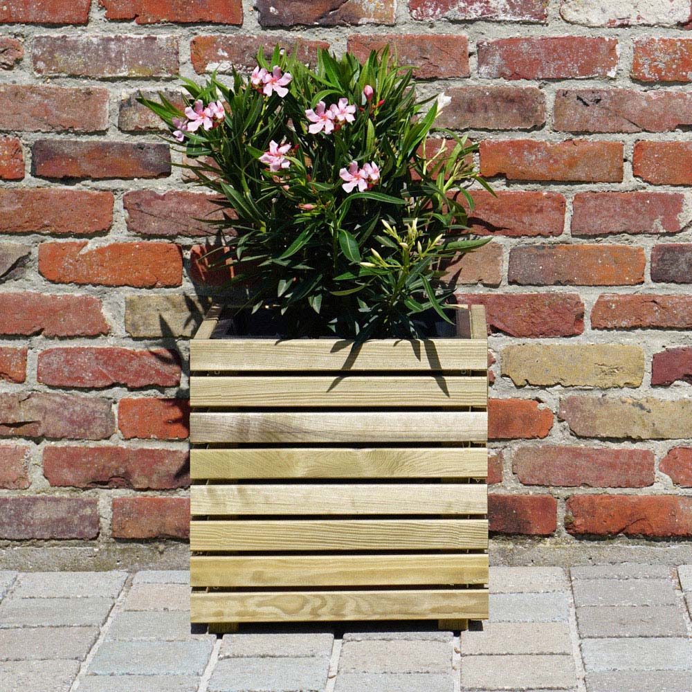 Cerland Horizon Wooden Tall Square Planter 40cm Image 7