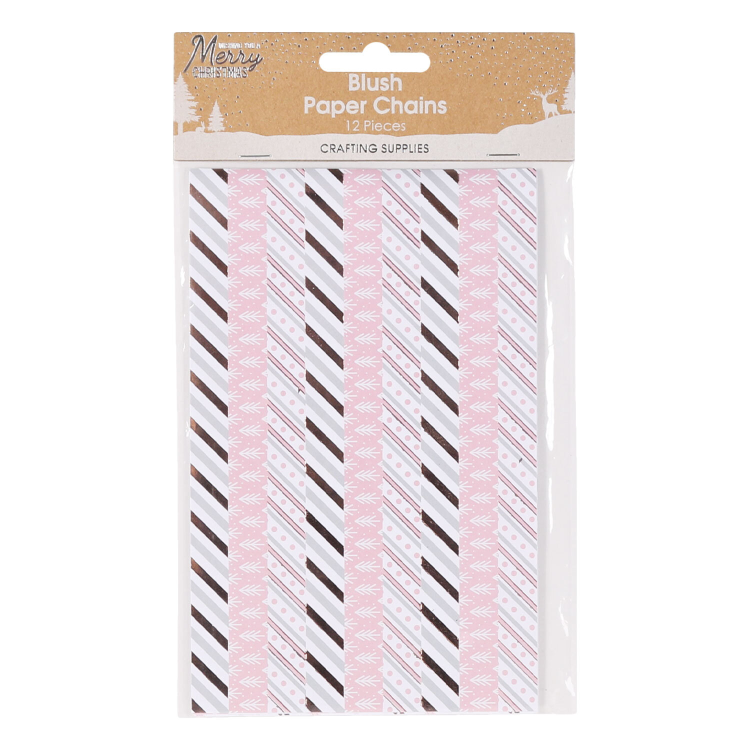 Pack of 12 Blush Paper Chains Image