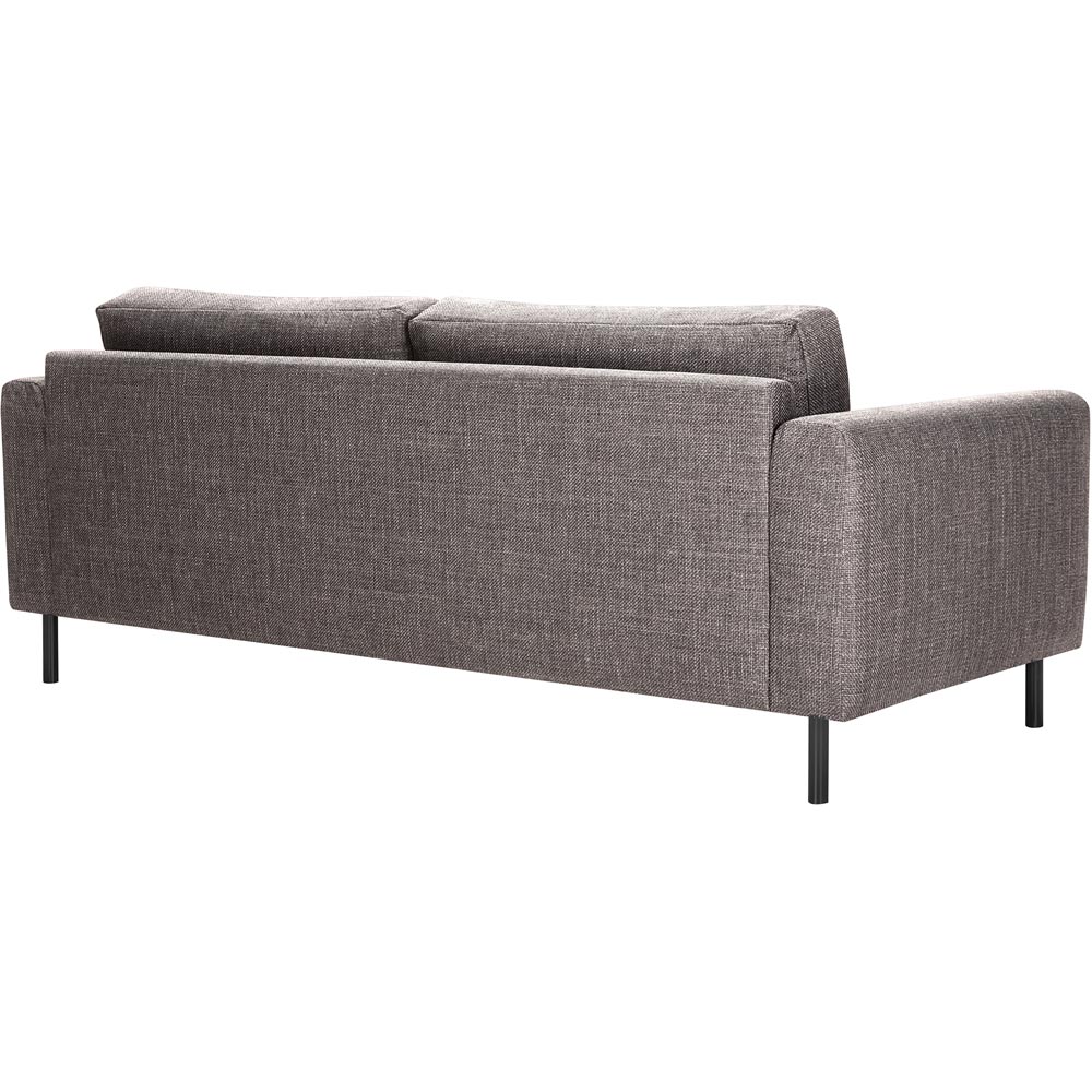 Florence Omaha 6 Seater Light Grey and Brown Fabric Sofa Set Image 4