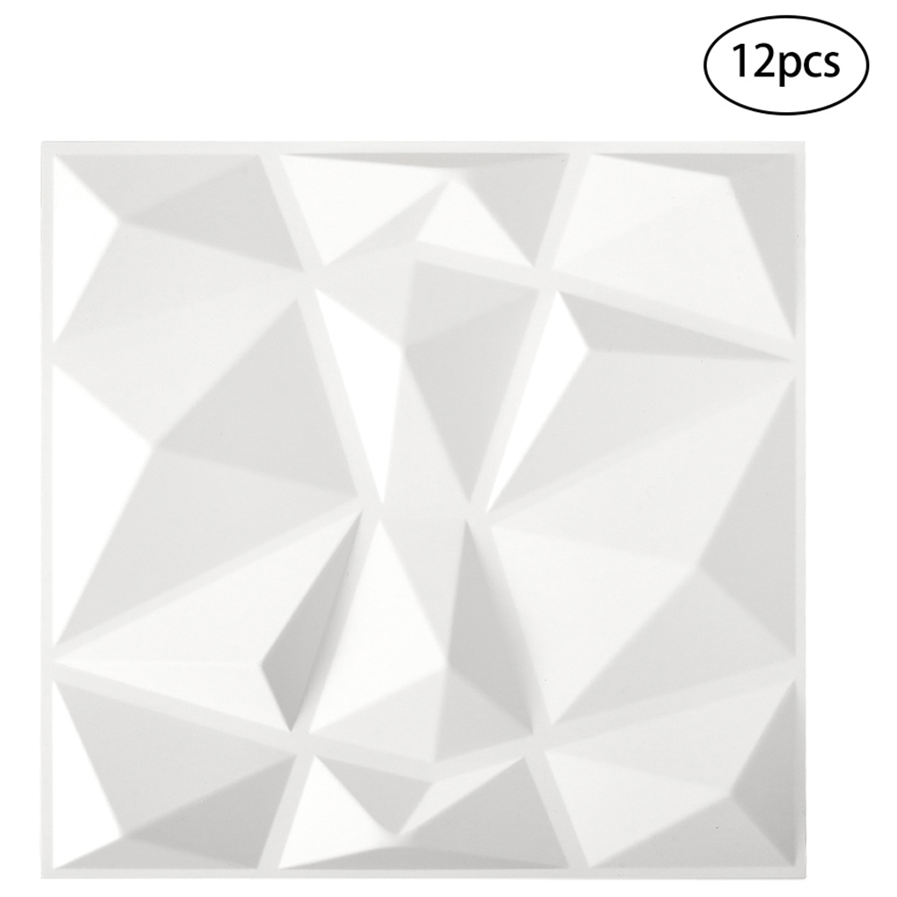 Living and Home 3D Diamond Wall Panel 12 Pack Image 2