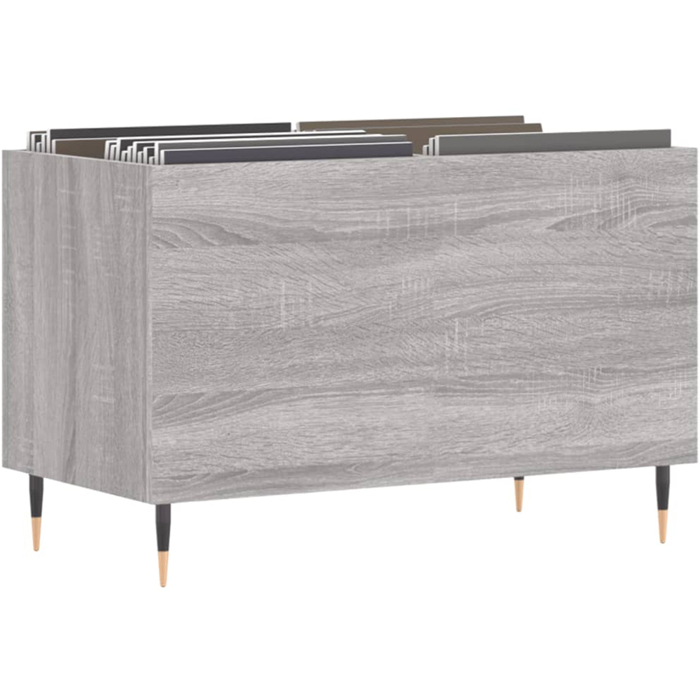 vidaXL Grey Sonoma Record Cabinet Image 3