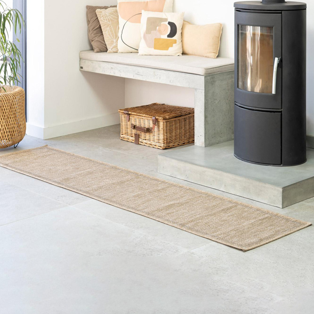 Kukoon Neutral Scandi Handmade Rug 60 x 240cm Image 1