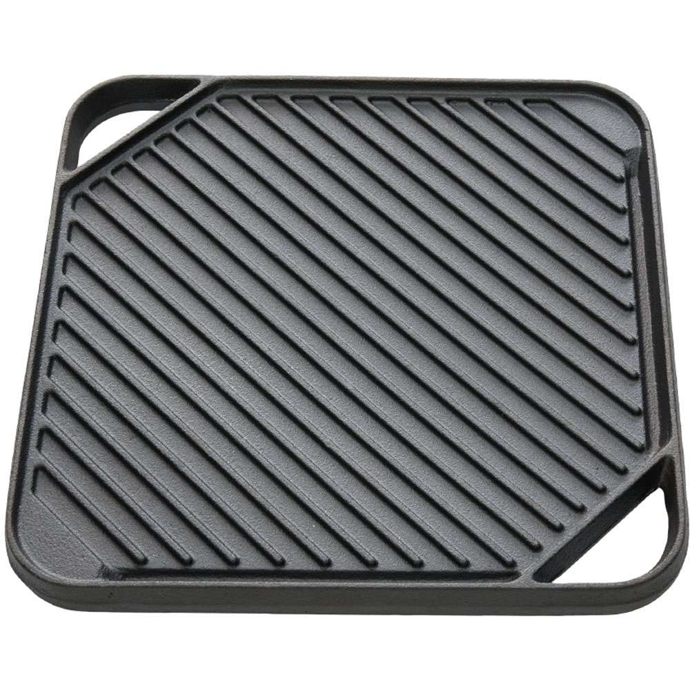 Living and Home Square Reversible Cast Iron Grill Pan Image 3