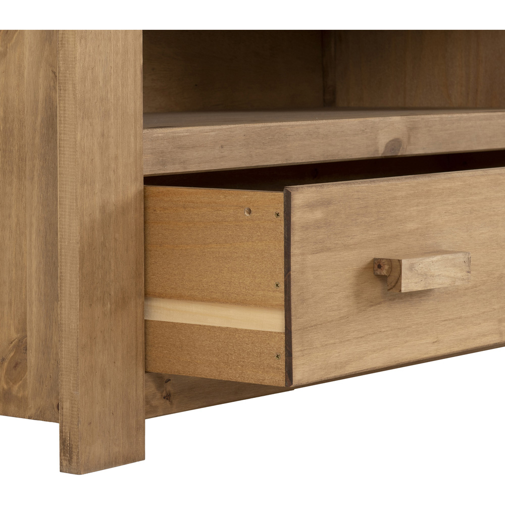 Seconique Tortilla Single Drawer Distressed Waxed Pine TV Unit Image 5