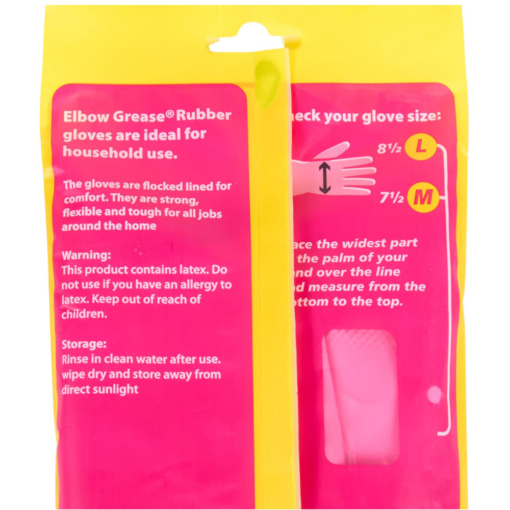 Elbow Grease Super Strong Rubber Gloves Large Image 3