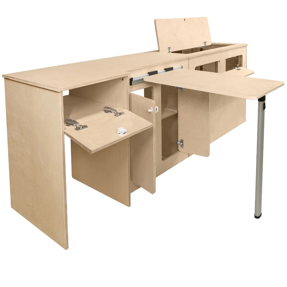 MonsterShop Right Hand Camper Kitchen Pod and Black Compressor Fridge 42L Image 3