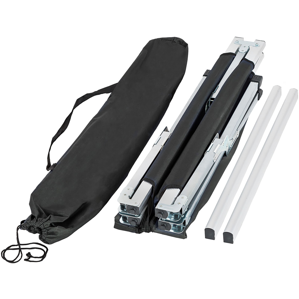 tectake Black Aluminium Camping Beds 4 Pack Image 6
