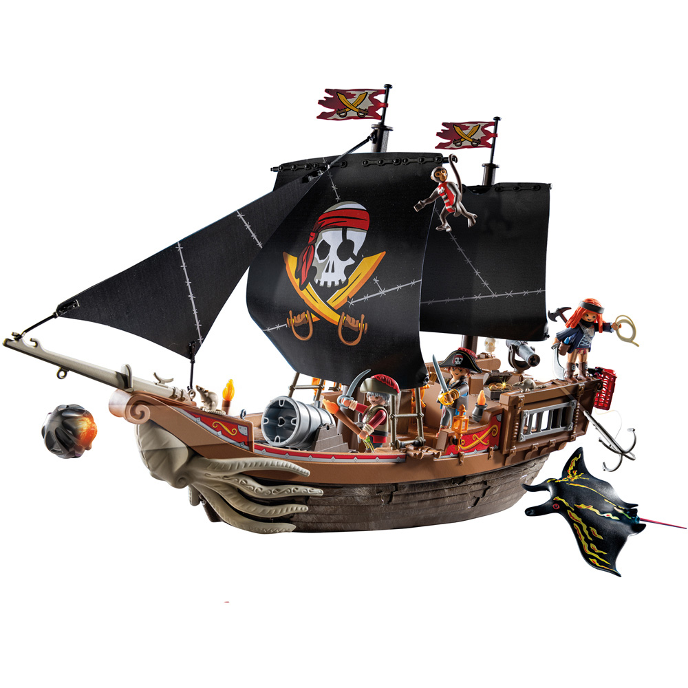 Playmobil Pirates Large Pirate Galleon Ship Playset 137 Piece Image 3