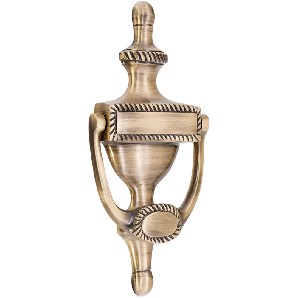 Spira Brass Antique Brass Georgian Door Knocker Image 1