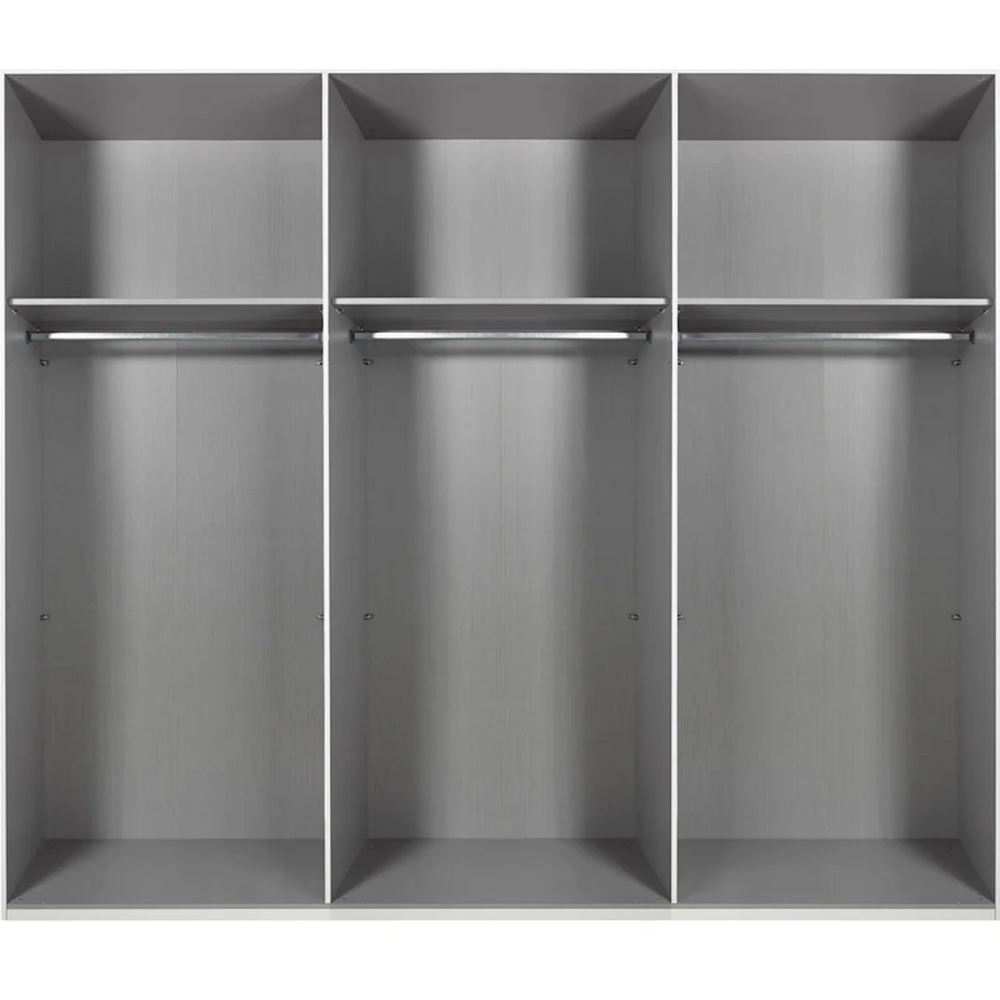 TJ'S Atlanta 3-Section Black Sliding Wardrobe Image 3