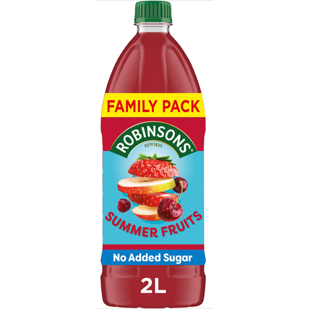 Robinsons Summer Fruits No Added Sugar Squash 2L Image 1