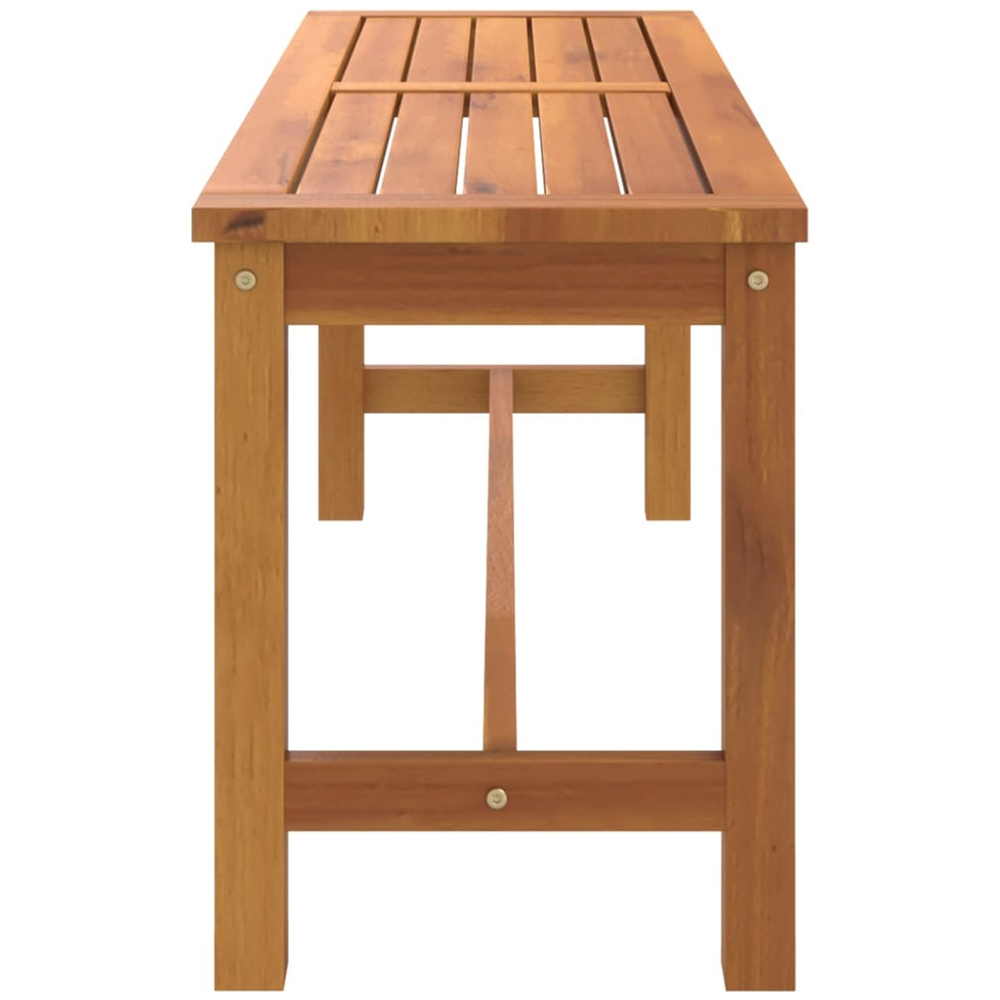 vidaXL Brown Solid Wood Acacia Garden Bench 110cm Image 4