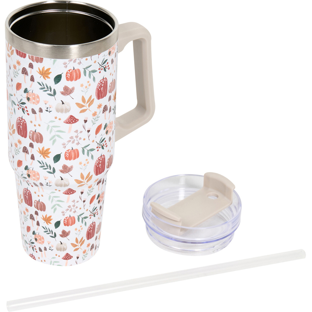 Autumn Stainless Steel Tumbler with Handle Image 5
