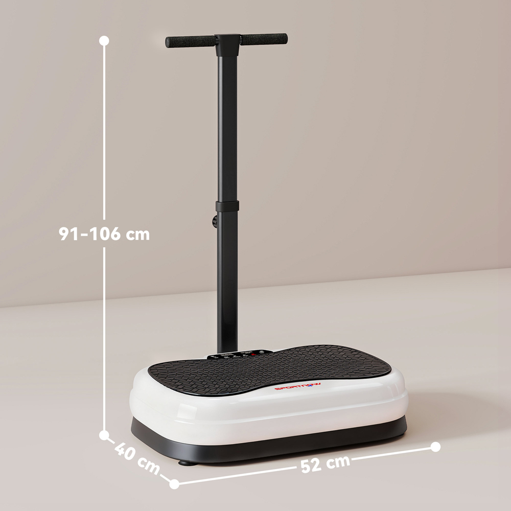 SPORTNOW Vibration Plate Exercise Machine with Adjustable Handle and Remote Control Image 9