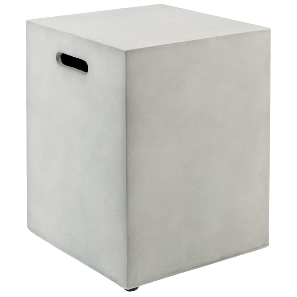 Costway 2 in 1 Grey Propane Gas Tank Cover Side Table Image 1