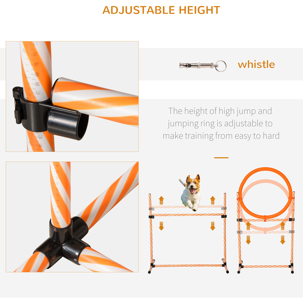 PawHut Pet Agility Dog Jump Hurdle Bar Training Set Image 5